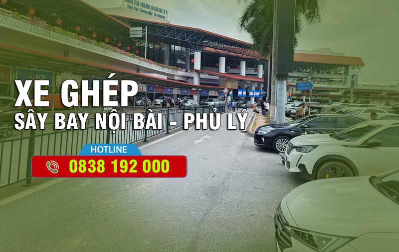 Xe ghép, tiện chuyến Nội Bài về Phủ Lý